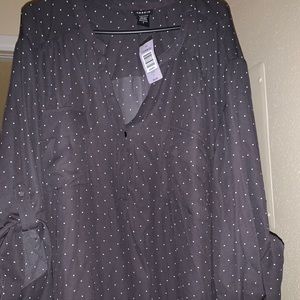 Gray dot grgtte pullover